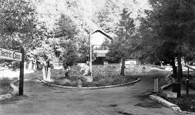 Entrance to the PE Camp as it looked in the 1930s.