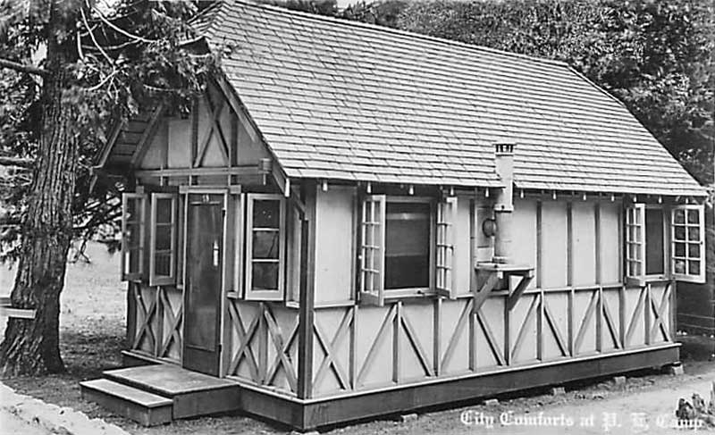 Wooden Cabin at Pacific Electric Camp c.1922